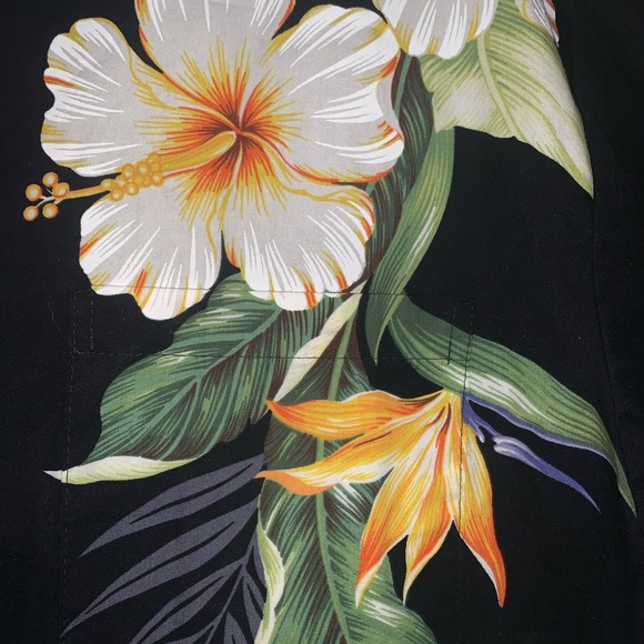 KY made in Hawaii button down shirt Hawaiian vacation black size XXL 2XL - Picture 3 of 6